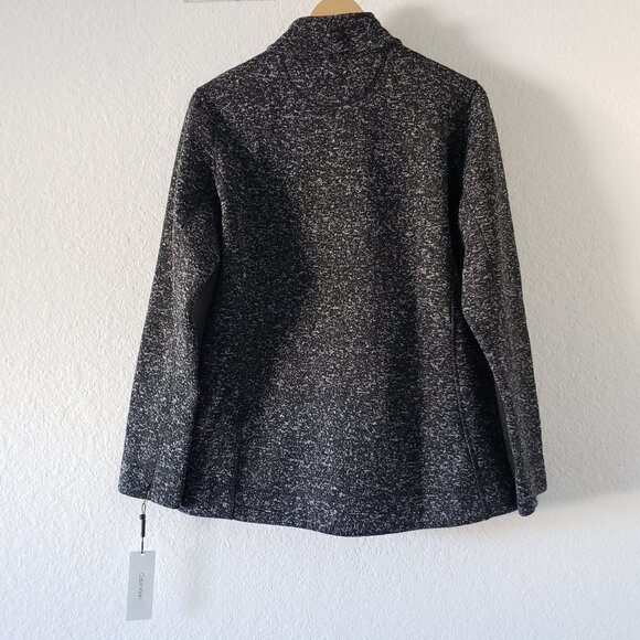 NWT - Calvin Klein Long Sleeve Zipper Front Fleece Jacket with Pockets - Size M - Picture 2 of 7
